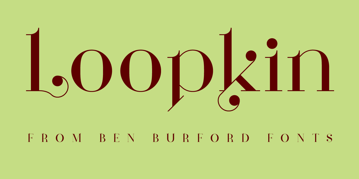 Schriftart Loopkin